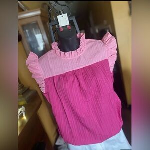 NWOT Women's colorblock blouse